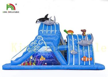 Le monde coloré de mer badine le parcours du combattant gonflable de jouets d'intérieur avec les matériaux ignifuges de PVC