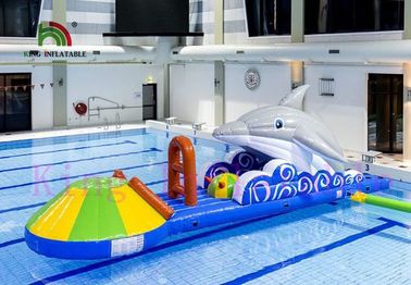 Parc aquatique coloré de PVC de Multiplay pour des enfants, jouet gonflable avec l'obstacle/glissière