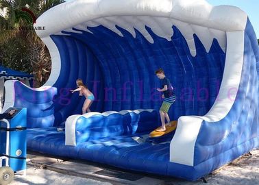 Jouet gonflable bleu/blanc de sports des jeux 0.55mm de mer gonflable surfante simulée de PVC