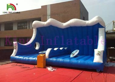 Jouet gonflable bleu/blanc de sports des jeux 0.55mm de mer gonflable surfante simulée de PVC