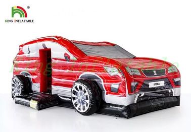 Chambres commerciales de rebond de voiture rouge, château sautant Paradise de bâche