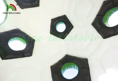 Matériel plein d'entrain de bâche de PVC des biens 0.55mm de Chambre d'explosion multicolore du football