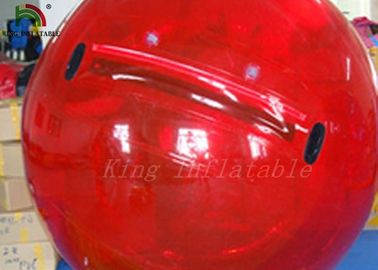 Promenade gonflable de diamètre de PVC/PTU 2m du rouge 0.8mm sur la boule de l'eau avec l'impression