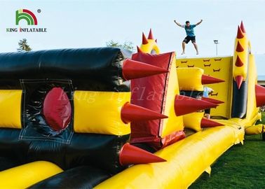 Jeux gonflables des sports EN14960/parcours du combattant gonflable avec le ventilateur de la CE