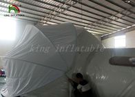 Tente gonflable semi claire d'hôtel de bulle avec le rideau pour le bâtiment d'hôtel