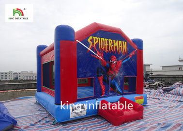 Copie gonflable commerciale bleue et rouge de Spiderman de Chambre de rebond pour le loyer