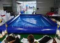 Couleur bleue 42 mètres carrés de natation de piscine d'eau gonflable résistante au feu