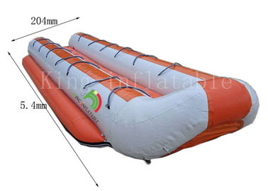 Bateaux de banane gonflables adaptés aux besoins du client de double rangée 5,4 sièges de *2.04 m 14