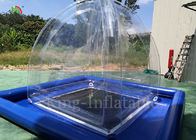 Tente gonflable hermétique transparente 2.4mL*2.4mW*2.5m H de bulle de camping