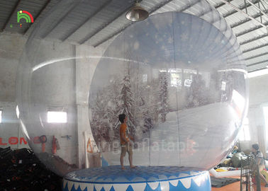 boules de neige de la publicité de taille humaine de 4 m/globe gonflables neige d'explosion
