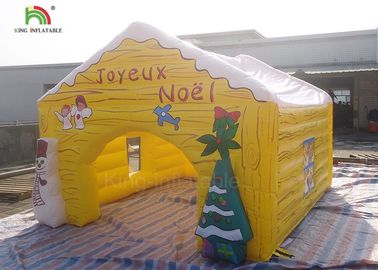 Tente gonflable adaptée aux besoins du client de Snowma de Chambre de Noël de produits de la publicité de taille