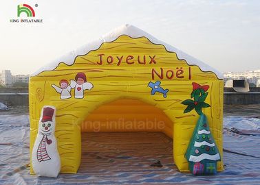 Tente gonflable adaptée aux besoins du client de Snowma de Chambre de Noël de produits de la publicité de taille