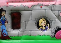 Princesse Combo Inflatable Bounce House de bande dessinée de dragon de rose de PVC avec le toit badine le jeu