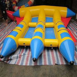 PVC de Durabla bateau de banane de pêche à la mouche de double de forme de couleurs vives de platon de divers