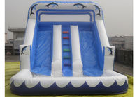 Trois lignes glissière d'eau gonflable avec la piscine pour le parc gonflable de glissière d'enfants/adultes