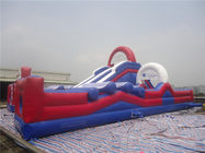 Parc d'attractions gonflable géant commercial/obstacle gonflable combiné avec la glissière
