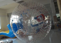 Boule gonflable transparente d'herbe de boule de Zorb avec le bâton coloré de lueur