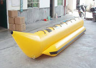 7 personnes les bateaux gonflables de poissons de mouche de bateau de banane de bâche de PVC de 0,9 millimètres arrosent des jeux de sport de course