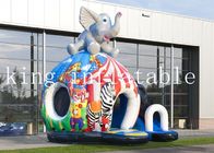 Châteaux sautants gonflables d'éléphant de cirque de bâche de PVC de 0.55MM