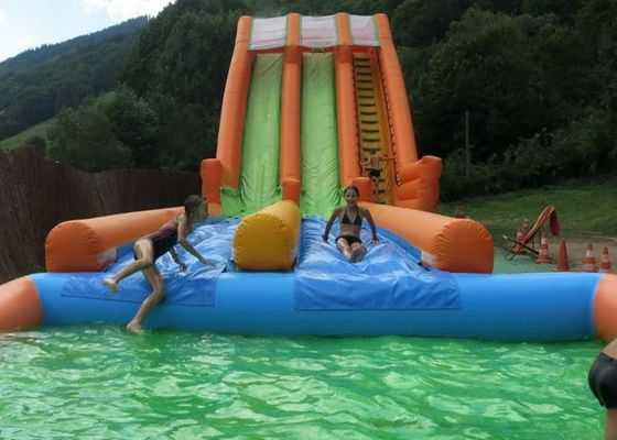 piscine de 0.55mm Plato Inflatable Water Slide With