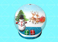 Ballon de globe de neige de Joyeux Noël du Roi Inflatable Advertising 3m