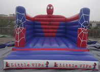 Château plein d'entrain sautant gonflable extérieur de château de Spiderman pour la bâche de PVC d'enfants