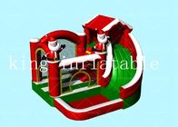Châteaux pleins d'entrain de produits gonflables de Noël EN71 avec la bâche de PVC de glissière