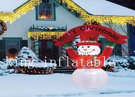 Les produits gonflables extérieurs de Noël 10m aèrent le bonhomme de neige enflé de vacances