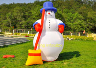 bonhomme de neige gonflable d'arrière-cour de produits de Noël de 210D Oxford 3m