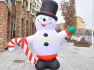bonhomme de neige gonflable d'arrière-cour de produits de Noël de 210D Oxford 3m