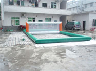 cour de volleyball gonflable de plage de PVC de 0.9mm pour les parcs aquatiques gonflables