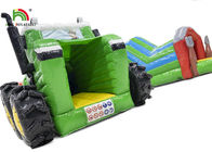 Parcours du combattant gonflable de tracteur de Logo Printing Green 6.5m pour la partie