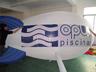 Dirigeable gonflable de la publicité de phtalate d'hélium blanc gonflable libre de produits