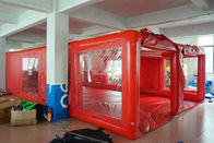 Couverture gonflable de voiture d'étalage de bâche rouge de structure de tube