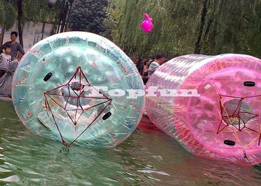 Jouet gonflable de l'eau de cylindre de diamètre du parc aquatique 2.4m pour l'équipement de divertissement