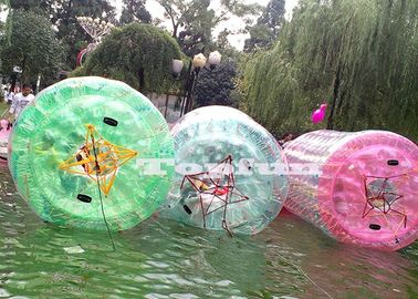 Jouet gonflable de l'eau de cylindre de diamètre du parc aquatique 2.4m pour l'équipement de divertissement