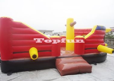 Château sautant gonflable de conception de corsaire avec Canon pour le terrain de jeu d'enfants
