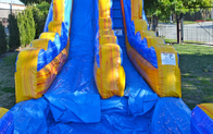 Glissière d'eau gonflable bleue de PVC de l'arrière-cour 15x36ft avec la piscine