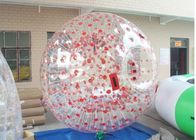 Boule humaine de hamster de sport de couleur rouge de boule gonflable géante de Zorb avec le clip D coloré