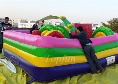Bâche de PVC de Platon, jeu gonflable d'obstacle de parc d'attractions pour des enfants