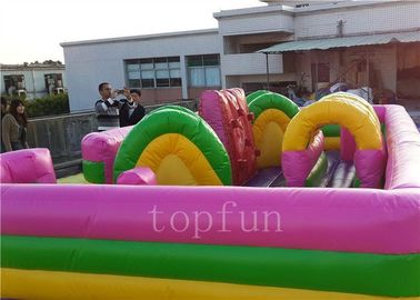 Bâche de PVC de Platon, jeu gonflable d'obstacle de parc d'attractions pour des enfants