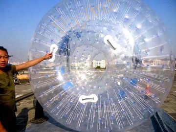 Herbe gonflable récréationnelle Zorb, boule de TPU de Zorb du football de diamètre de l'orange 3m