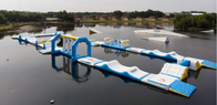 Jeu sautant de flottement gonflable de sport de parcours du combattant de parc aquatique d'OEM
