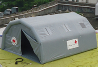 Abri provisoire extérieur médical de PVC de tente gonflable grise de secours