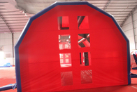 Grande tente gonflable rouge d'événement de dôme avec la fenêtre pour le message publicitaire