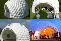 Tente gonflable blanche adaptée aux besoins du client d'événement de dôme de bulle pour la partie