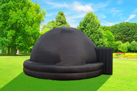 Tente gonflable noire d'événement de dôme de bulle d'astronomie pour le message publicitaire