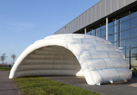 Tente gonflable blanche géante d'événement de structure de dôme pour le message publicitaire