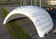 Tente gonflable blanche géante d'événement de structure de dôme pour le message publicitaire