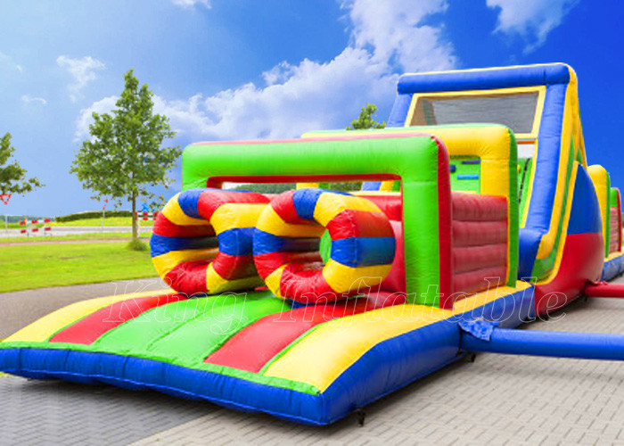 Moon Bounce Obstacle Course Bouncer PVC Inflatable Obstacle Courses Rental For Adults